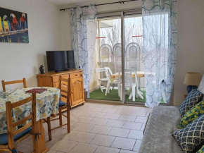 Charmant appartement T2 cabine, proche plage, commerces, parking privé, terrasse sud-est, 5 pers - FR-1-326-582